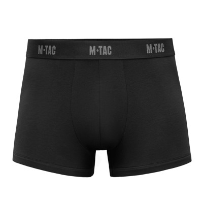 M-Tac Men Cotton Stretch Boxer Briefs – vyriški bokseriai, Juoda