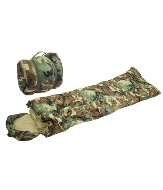 Mil-Tec Woodlan ′Pilot′ Sleeping Bag Woodland marginimo miegmaišis