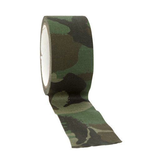 Mil-Tec Woodland 50mm (10m) Adhesive Tape Woodland marginimo lipni juosta
