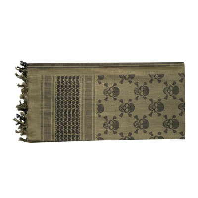 M-Tac Shemagh Scarf Pirate Skull – shemagh skara, Olive/Black