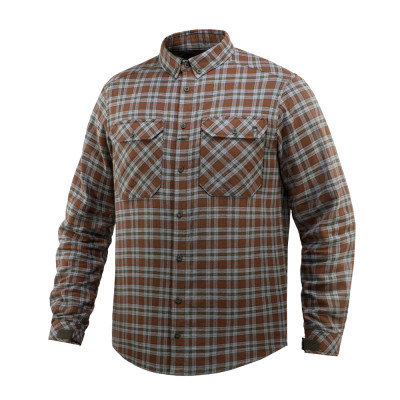 M-Tac Lumberjack Cotton Shirt – marškiniai, Brown/Grey