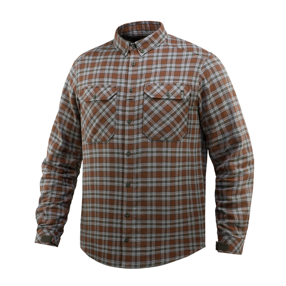 M-Tac Lumberjack Cotton Shirt – marškiniai, Brown/Grey