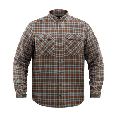 M-Tac Lumberjack Cotton Shirt – marškiniai, Brown/Grey