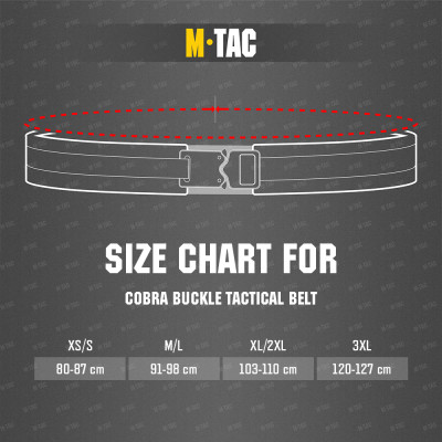M-Tac Cobra Buckle Tactical Belt – taktinis diržas