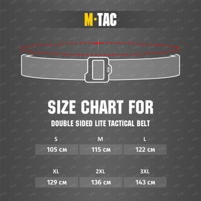 M-Tac Double Sided Lite Tactical Belt – taktinis diržas