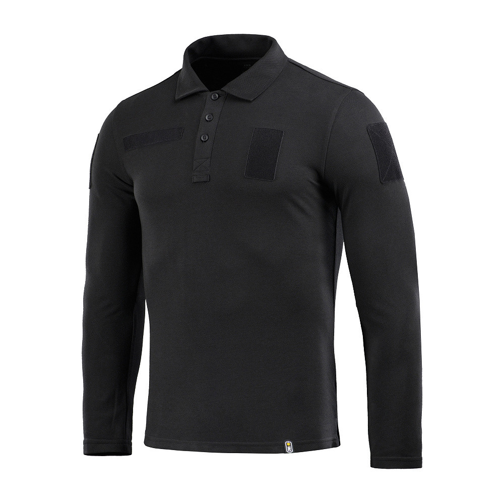 M-Tac Tactical Polo Shirt Long Sleeve 65/35 – polo marškinėliai, Juoda