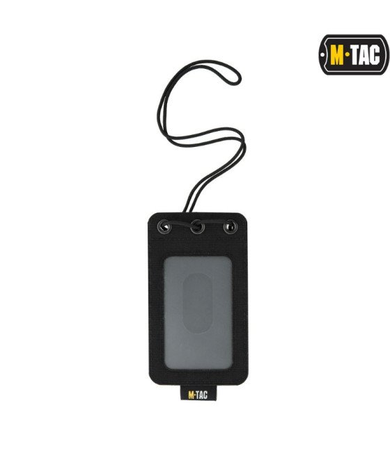 M-Tac Tactical Badge Holder Hanging ID Card Case Hook Surface Draw Cord ID kortelės ar pažymėjimo dėklas