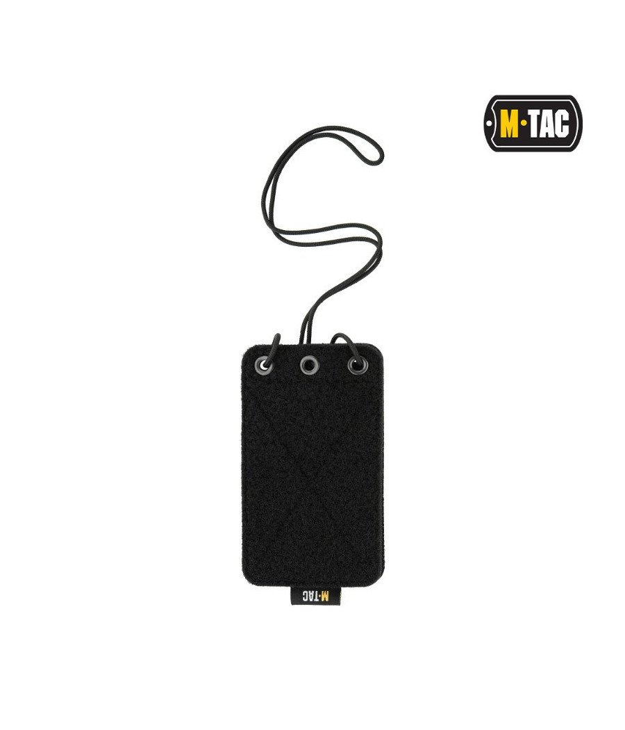 M-Tac Tactical Badge Holder Hanging ID Card Case Hook Surface Draw Cord ID kortelės ar pažymėjimo dėklas