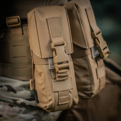 M-Tac Pouch Double Magazine Closure Fastex – dėtuvių dėklas, Coyote