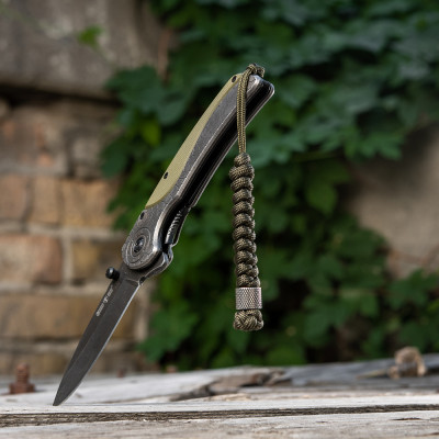M-Tac Knife Lanyard Viper Stainless Steel – virvelė peiliui, Olive