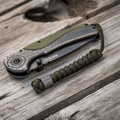 M-Tac Knife Lanyard Viper Stainless Steel – virvelė peiliui, Olive
