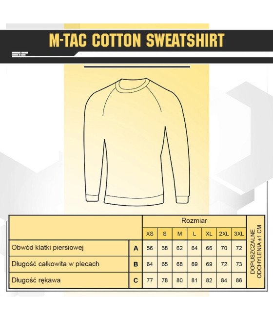 M-Tac Cotton Sweatshirt Medvilninis megztinis