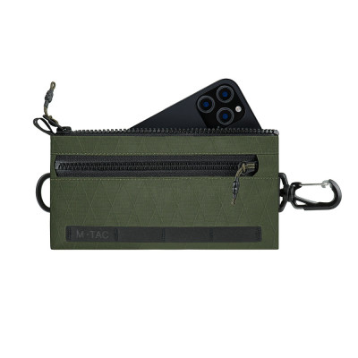 M-Tac Wallet Horizontal with Carabiner X-Pac Elite – piniginė, Ranger Green