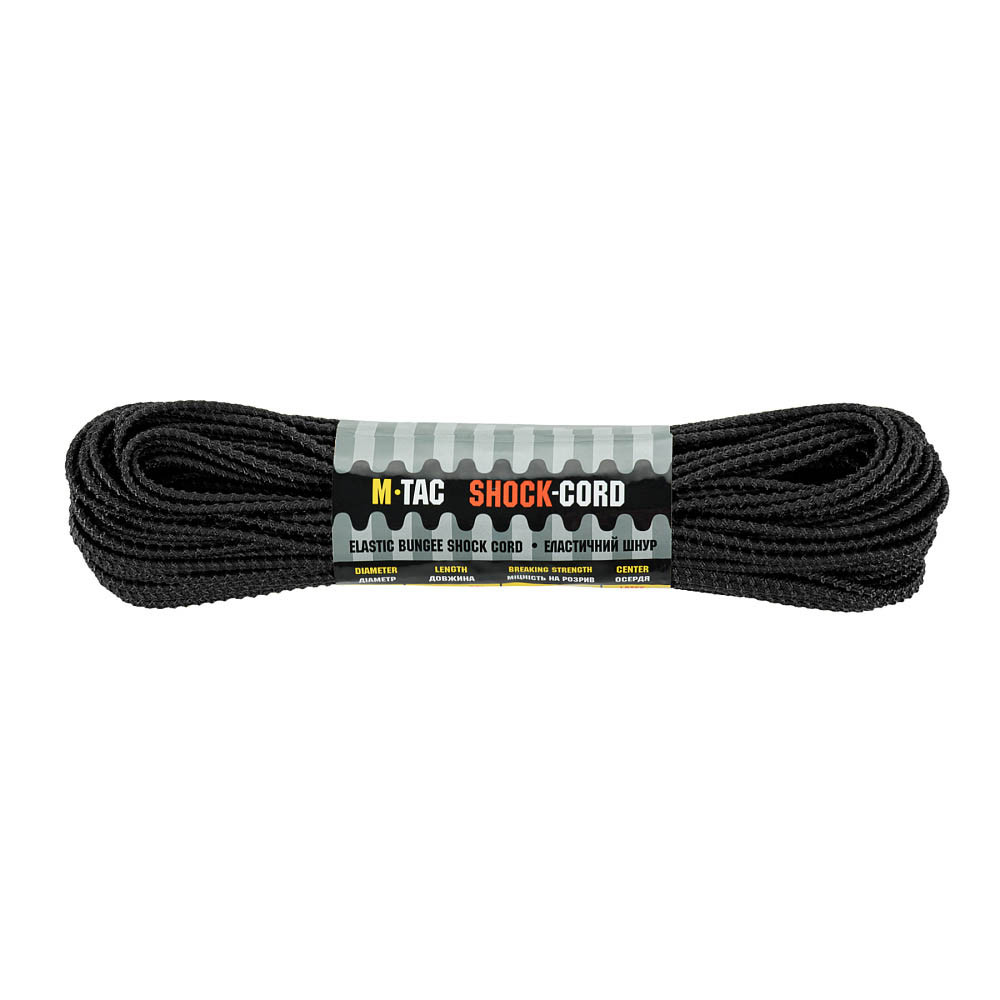 M-Tac Paracord Shock-Cord 30 m – elastinis parakordas, Juoda