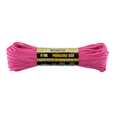M-Tac Paracord 550 Type III 30 m – parakordas, Neon Pink