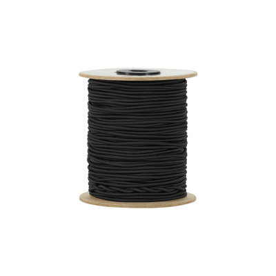 M-Tac Paracord Shock-Cord 3 mm 60 m – elastinis parakordas, Juoda