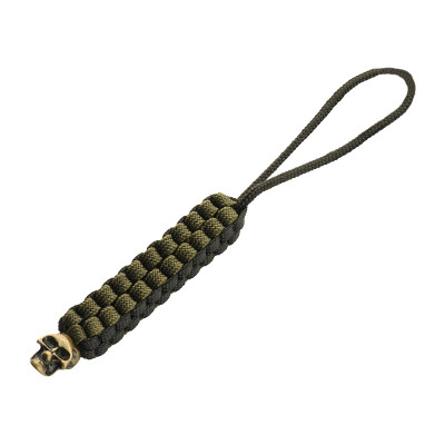 M-Tac Knife Lanyard Cuboid Skull – virvelė peiliui, Olive/Black