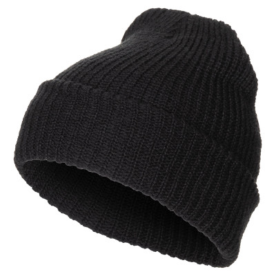 MFH Watch Hat Acrylic Coarse Knit – megzta kepurė, Juoda