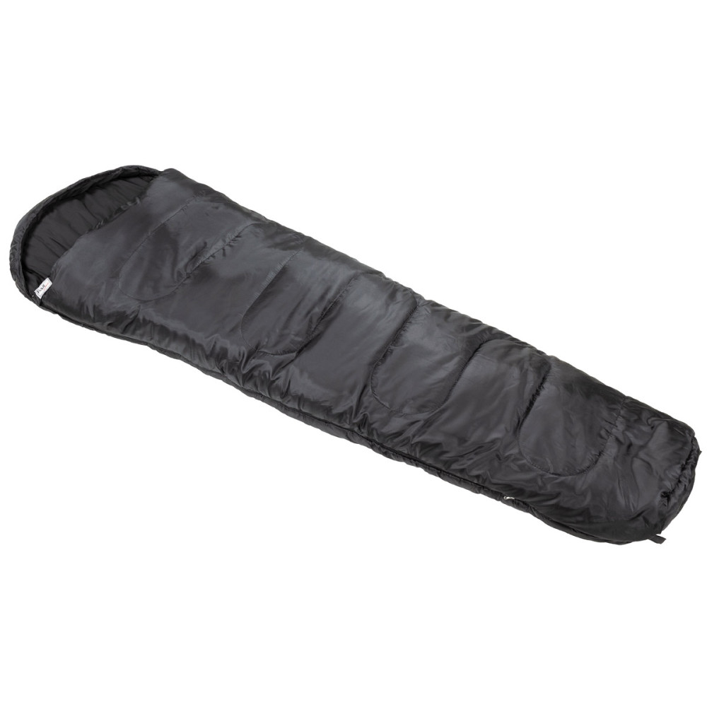 MFH Mummy Sleeping Bag – mumijos formos miegmaišis, Juoda