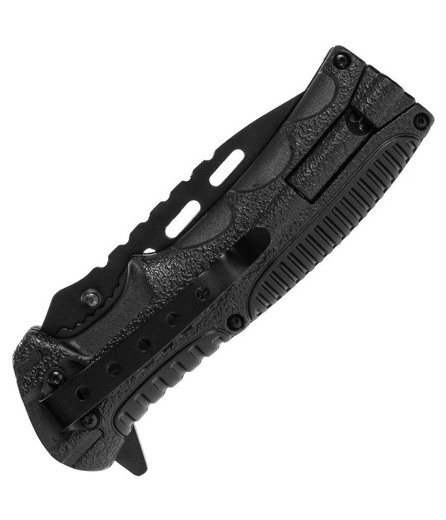 Mil-Tec One-Hand Knife Paracord w/ Fire Starter Sulankstomas išgyvenimo peilis