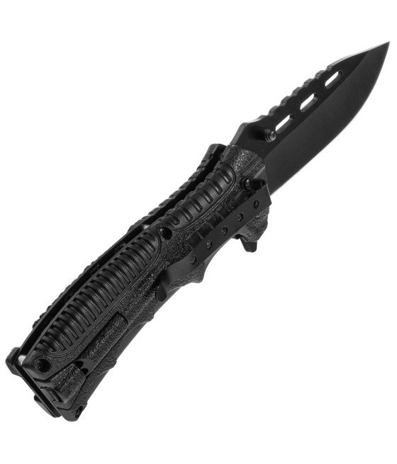 Mil-Tec One-Hand Knife Paracord w/ Fire Starter Sulankstomas išgyvenimo peilis