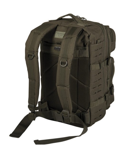 Mil-Tec Us Od Laser Cut Assault Backpack Lg Taktinė kuprinė 36 litrų