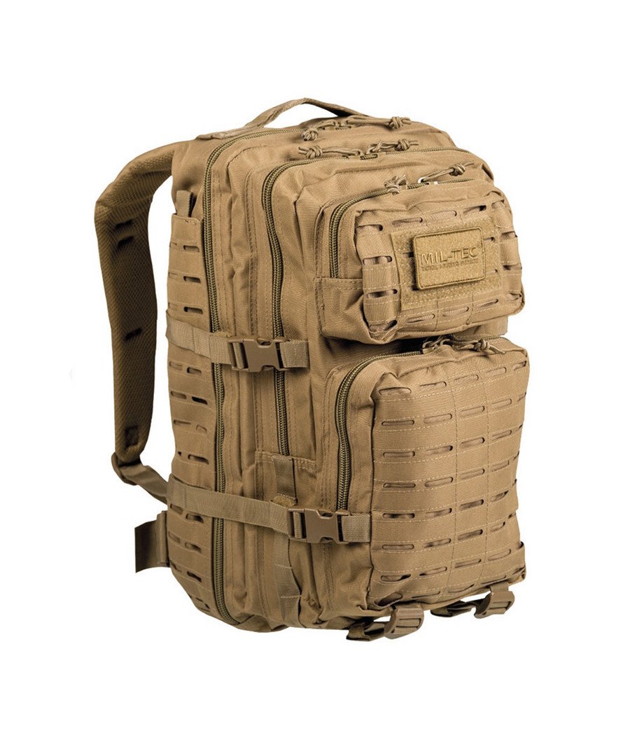 Mil-Tec Us Coyote Laser Cut Assault Backpack Lg Taktinė kuprinė 36 litrų