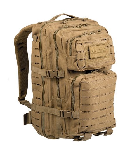 Mil-Tec Us Coyote Laser Cut Assault Backpack Lg Taktinė kuprinė 36 litrų