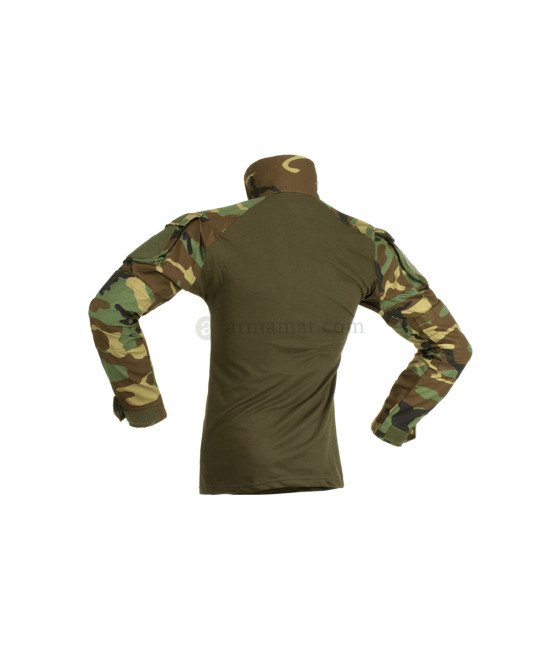 Invader Gear Combat Shirt Woodland Taktiniai marškiniai