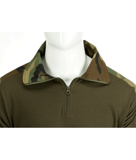 Invader Gear Combat Shirt Woodland Taktiniai marškiniai