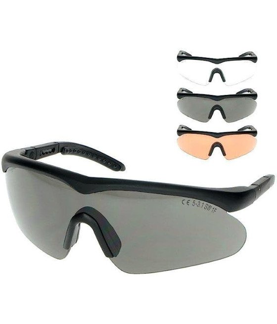 Swiss Eye "RAPTOR" Sports Glasses Apsauginiai, taktiniai akiniai nuo saulės