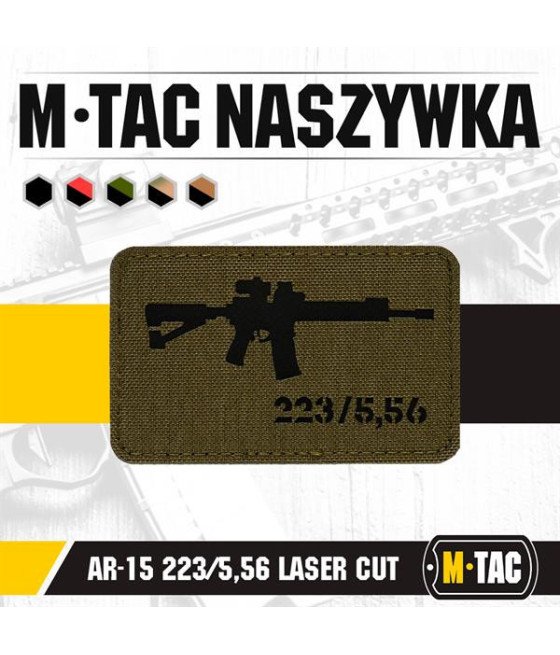 M-Tac Patch AR-15 223/5,56 Laser Cut Antsiuvas