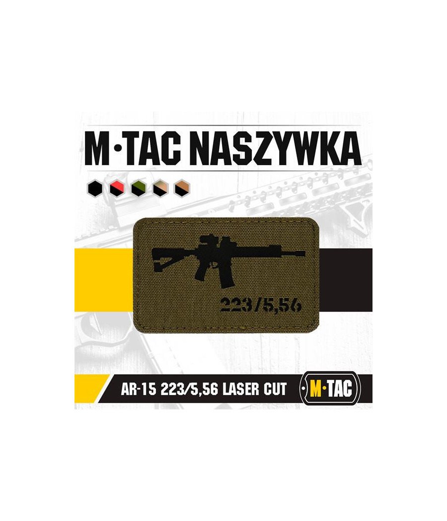 M-Tac Patch AR-15 223/5,56 Laser Cut Antsiuvas