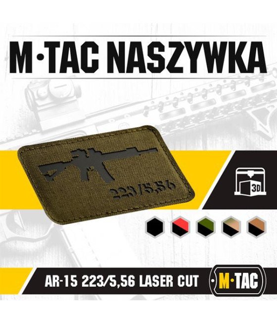 M-Tac Patch AR-15 223/5,56 Laser Cut Antsiuvas