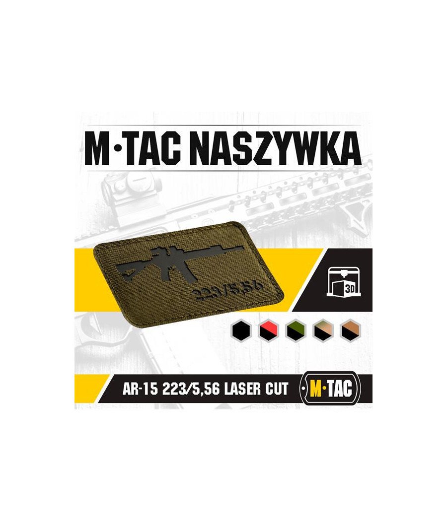 M-Tac Patch AR-15 223/5,56 Laser Cut Antsiuvas