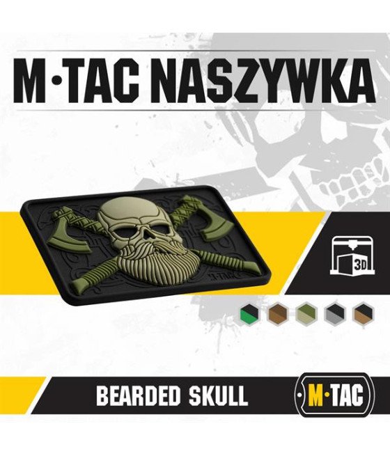 M-tac Bearded Skull 3D PVC Antsiuvas