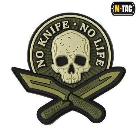 M-Tac Patch No Knife - No Life 3D PVC Antsiuvas
