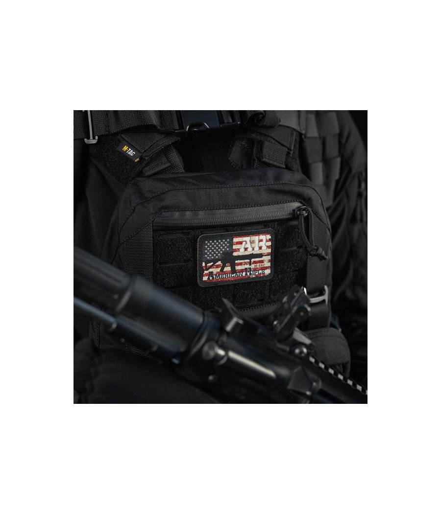 M-Tac Patch AR-15 American Rifle (80х50 мм) Black/GID Antsiuvas