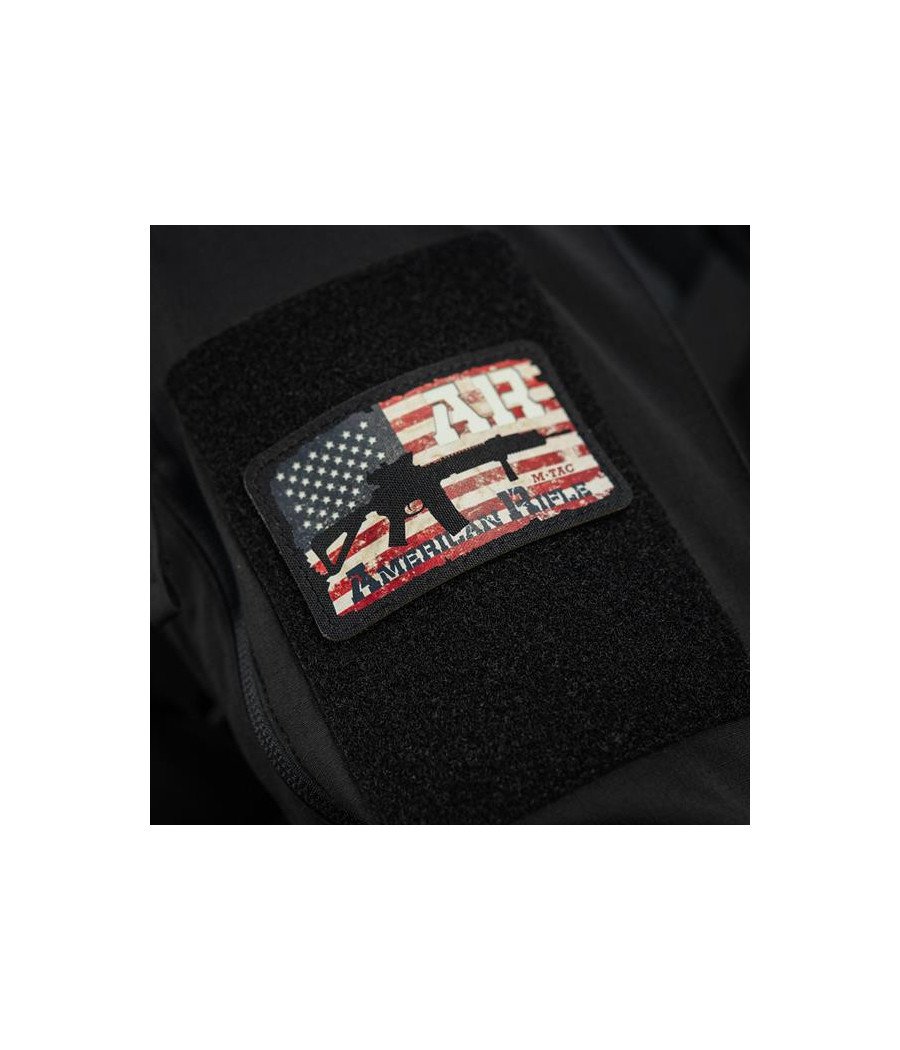 M-Tac Patch AR-15 American Rifle (80х50 мм) Black/GID Antsiuvas