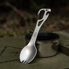 M-Tac nerūdijančio plieno spork 14,8 cm su karabinu
