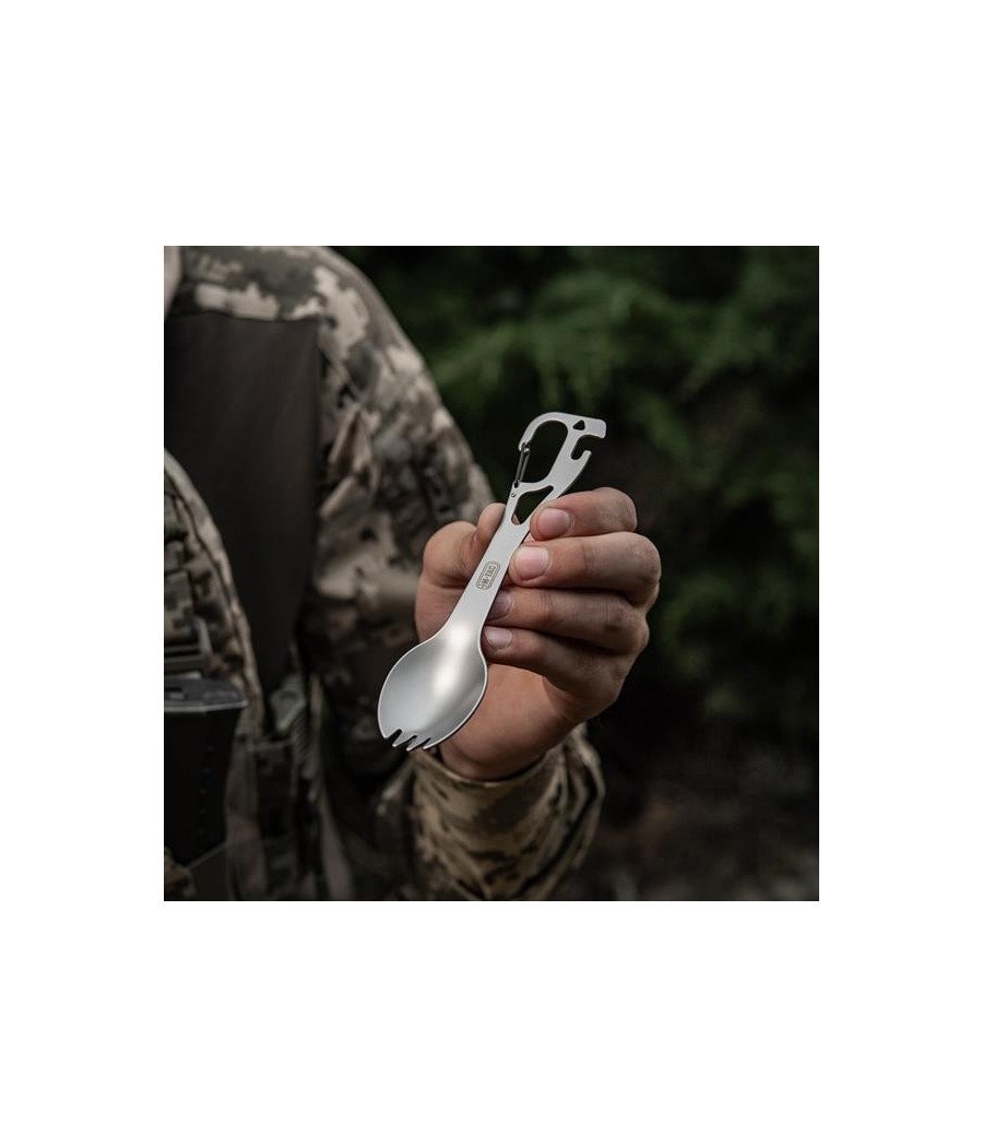 M-Tac Spork Cutlery Set with a Carabiner Valgymo įrankiai