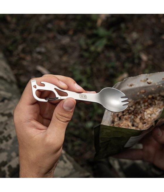 M-Tac Spork Cutlery Set with a Carabiner Valgymo įrankiai