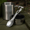 M-Tac nerūdijančio plieno spork 14,8 cm su karabinu