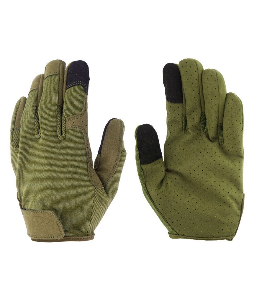 Mil-Tec OD Combat Touch Gloves Olive Taktinės ekrano lietimui jautrios pirštinės