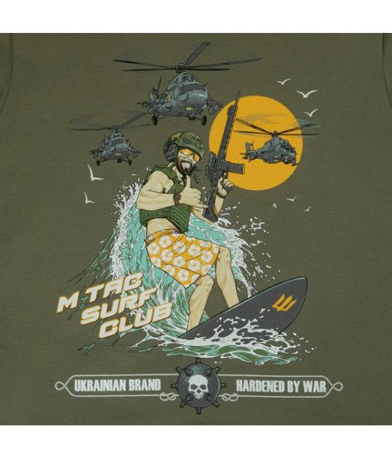 M-Tac T-Shirt Surf Club Marškinėliai su banglenčių motyvais