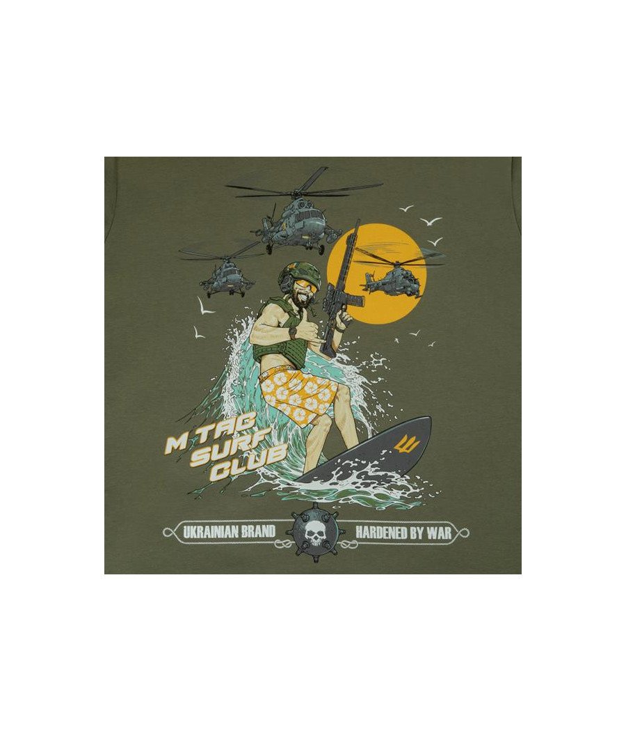 M-Tac T-Shirt Surf Club Marškinėliai su banglenčių motyvais