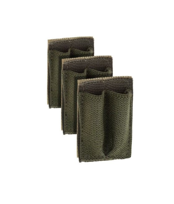 Invader Gear Battery Strapp AA 3-pack OD Velcro Baterijų dėklas tvirtinamas Velcru