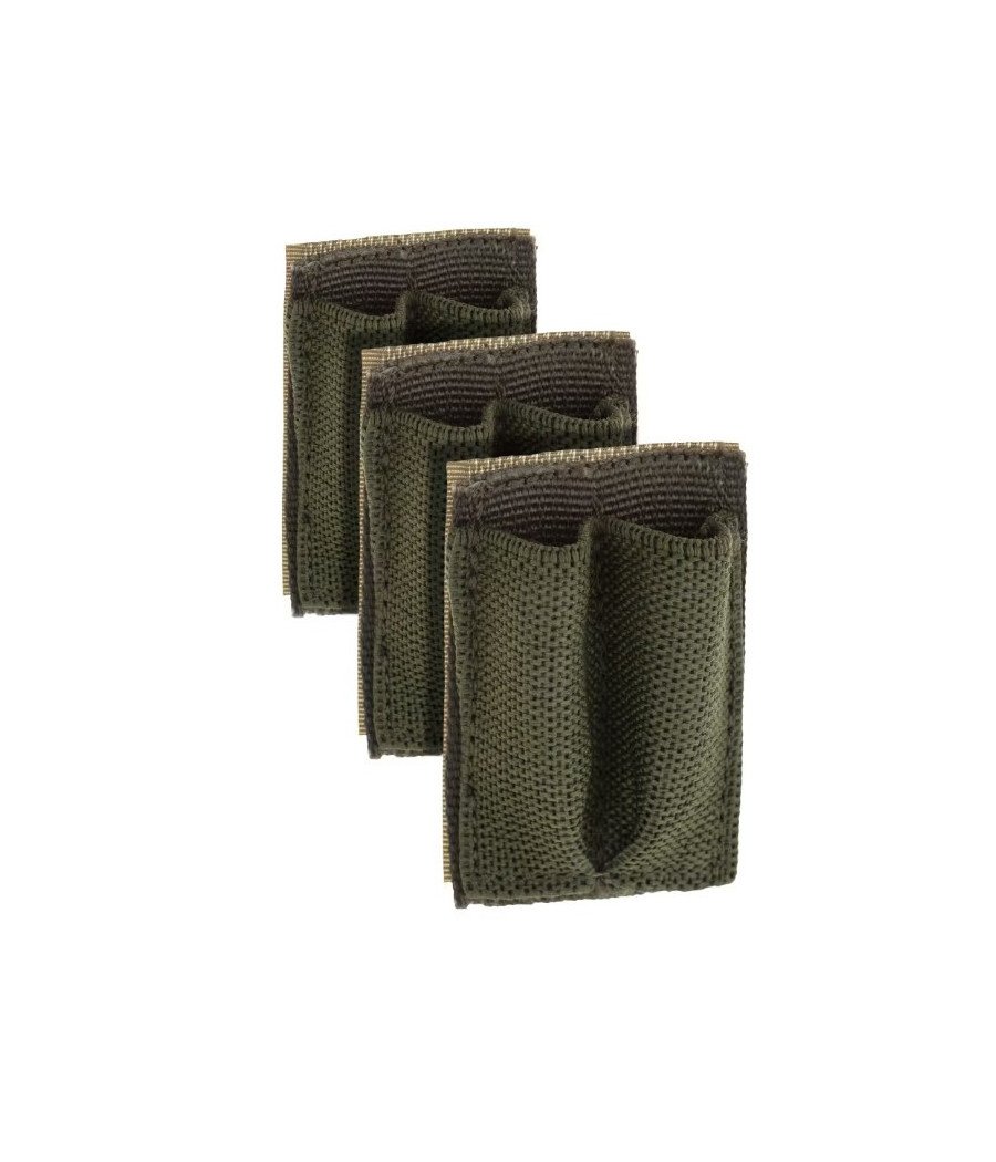 Invader Gear Battery Strapp AA 3-pack OD Velcro Baterijų dėklas tvirtinamas Velcru