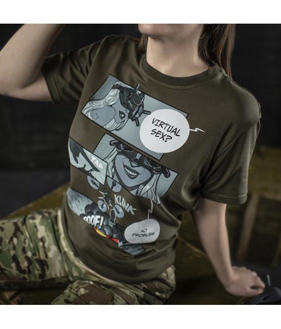 M-Tac T-Shirt Comics Drone Girl Marškinėliai su dronų motyvais