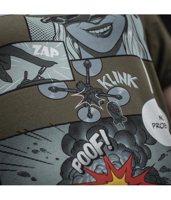 M-Tac T-Shirt Comics Drone Girl Marškinėliai su dronų motyvais